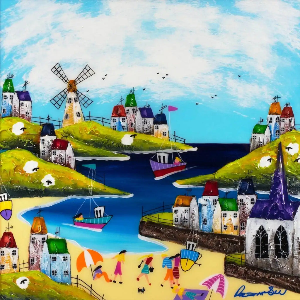 Conviviality Point - SOLD by artist Rozanne Bell - Wyecliffe Galleries