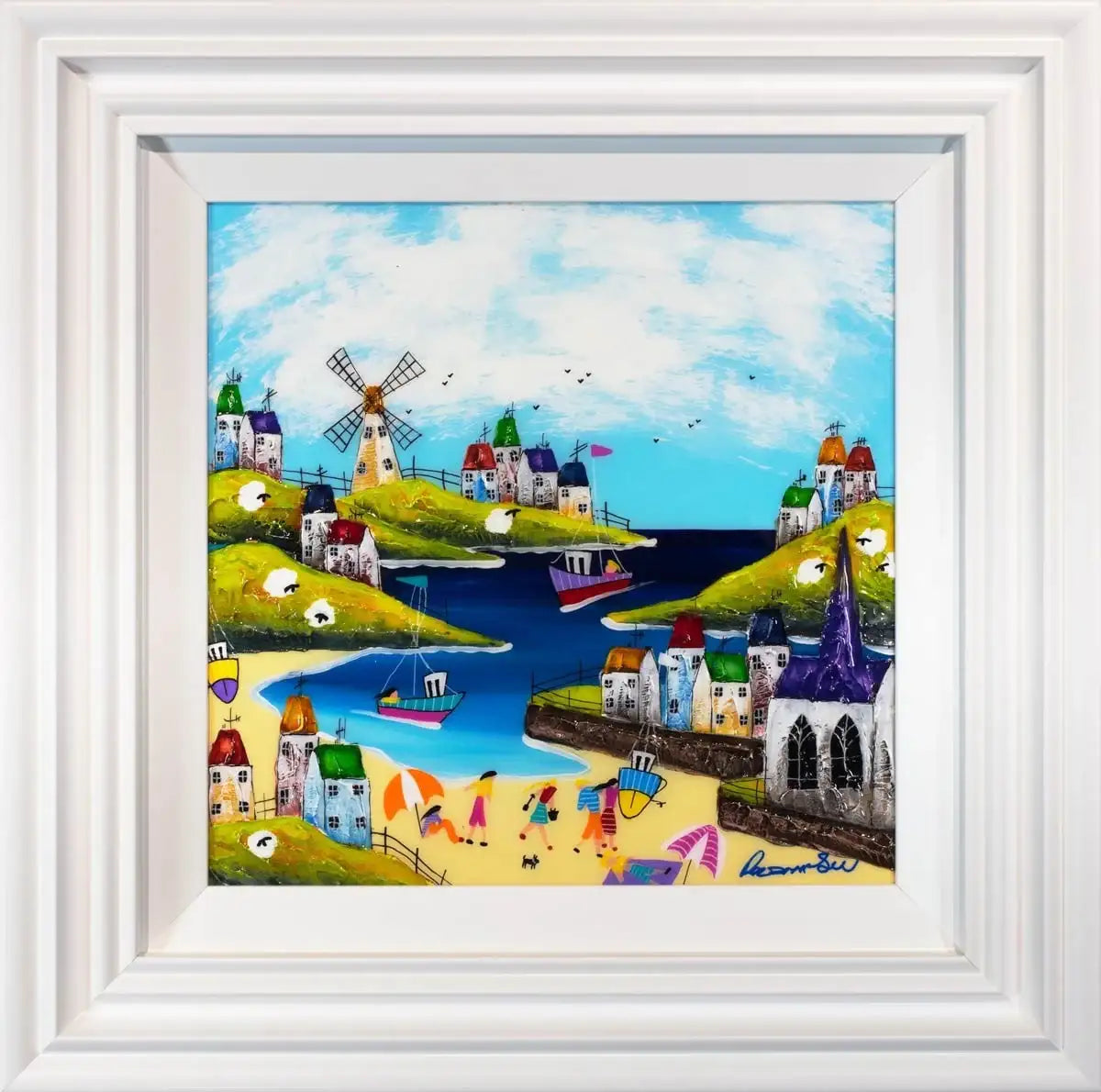 Conviviality Point - SOLD by artist Rozanne Bell - Wyecliffe Galleries