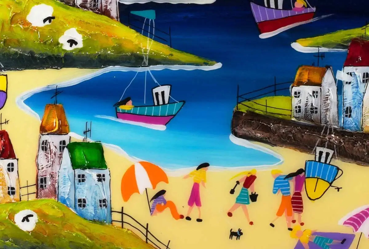 Conviviality Point - SOLD by artist Rozanne Bell - Wyecliffe Galleries