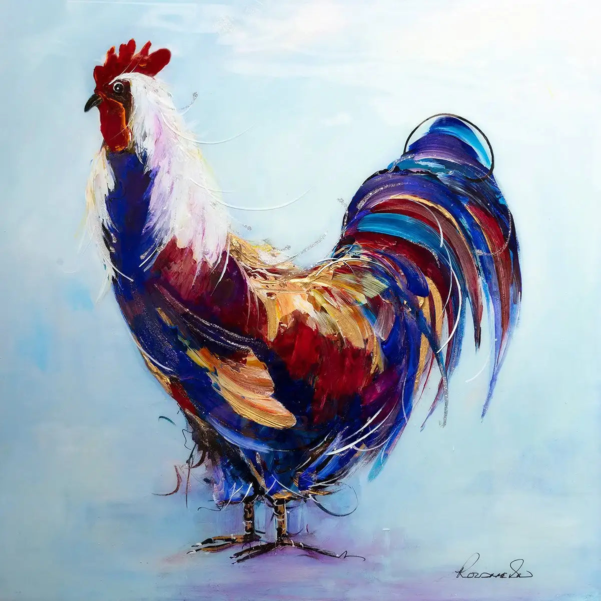 Cooper - Original - SOLD by artist Rozanne Bell - Wyecliffe Galleries