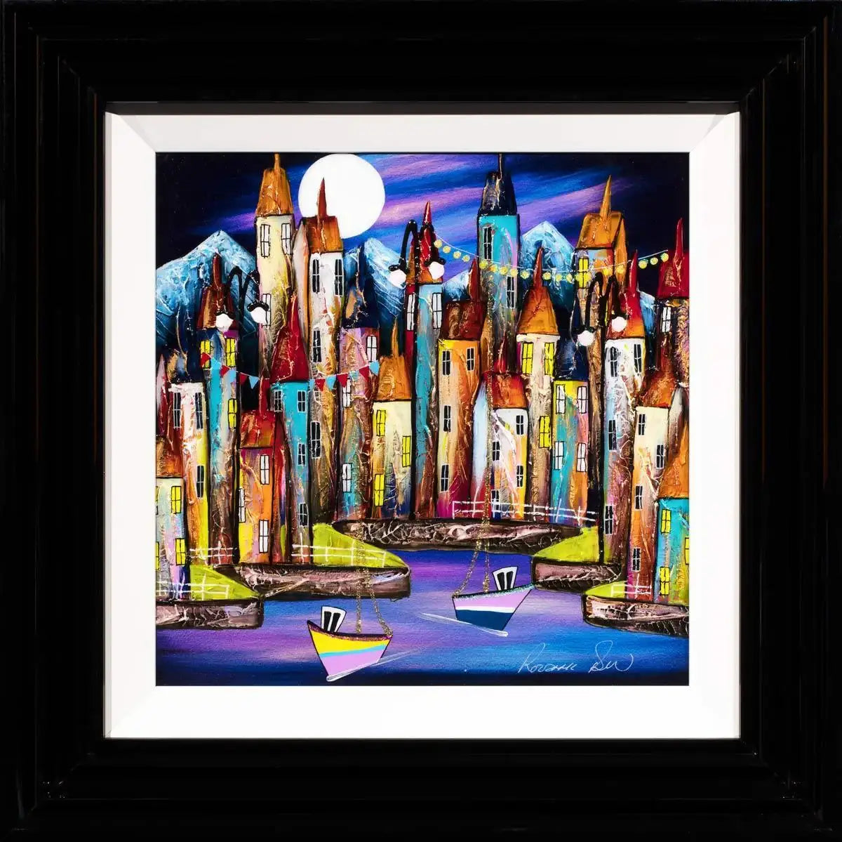 A Quiet Night II - Original - SOLD by artist Rozanne Bell - Wyecliffe Galleries