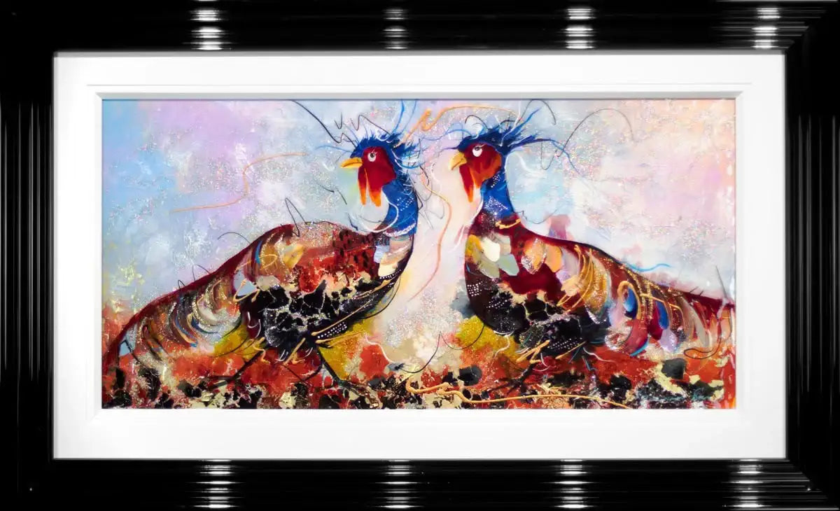 Cunning Little Birds - SOLD by artist Rozanne Bell - Wyecliffe Galleries