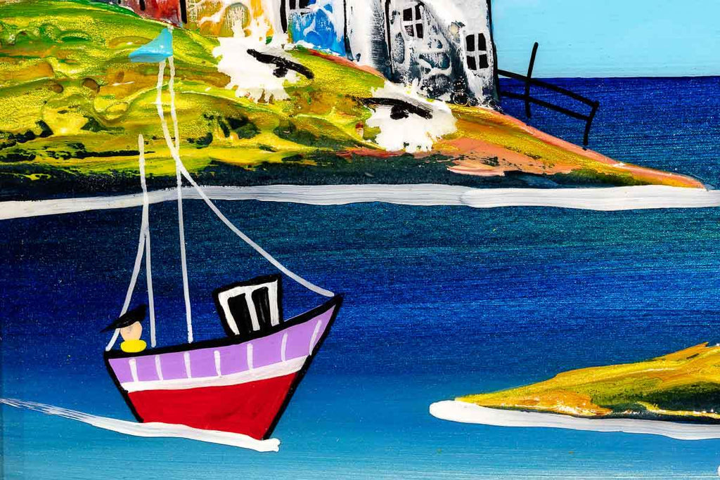 Daily Sail - Original - SOLD by artist Rozanne Bell - Wyecliffe Galleries