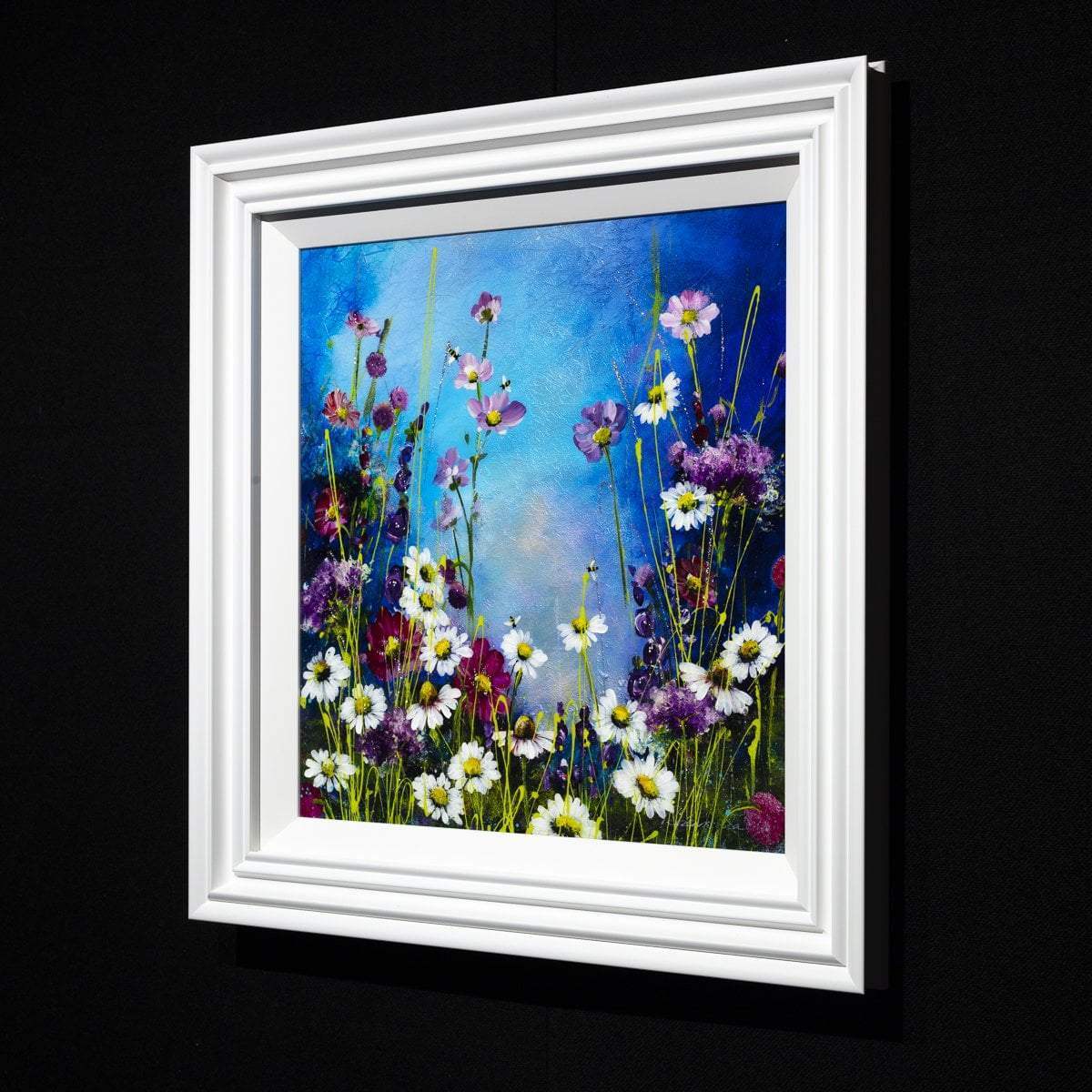 Daisies at Dawn - Original - SOLD by artist Rozanne Bell - Wyecliffe Galleries