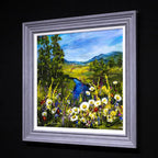 Daisies by the Lake - Original - SOLD by artist Rozanne Bell - Wyecliffe Galleries