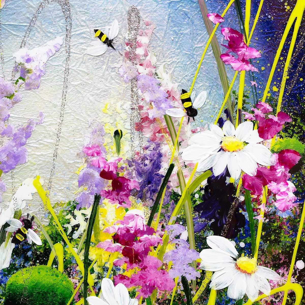 Daisies in Summer - Original - SOLD by artist Rozanne Bell - Wyecliffe Galleries