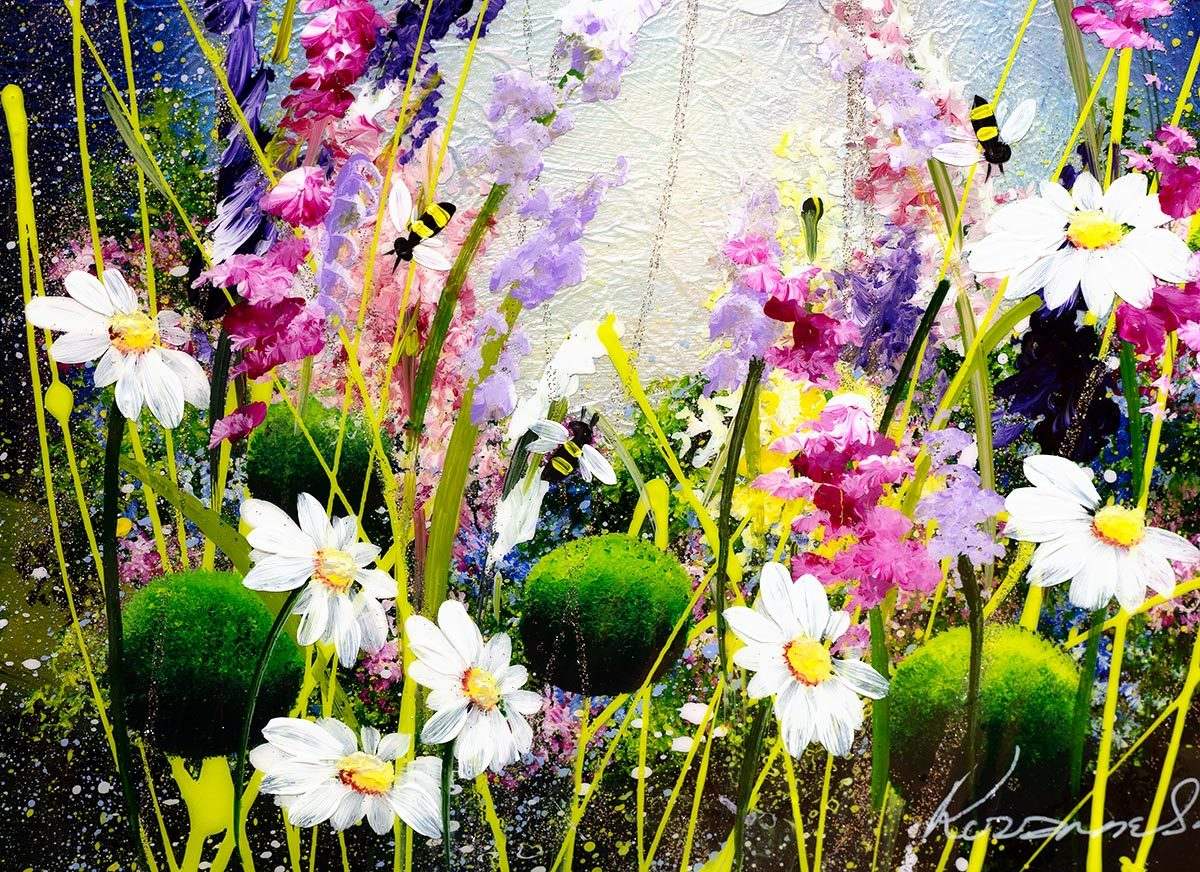 Daisies in Summer - Original - SOLD by artist Rozanne Bell - Wyecliffe Galleries