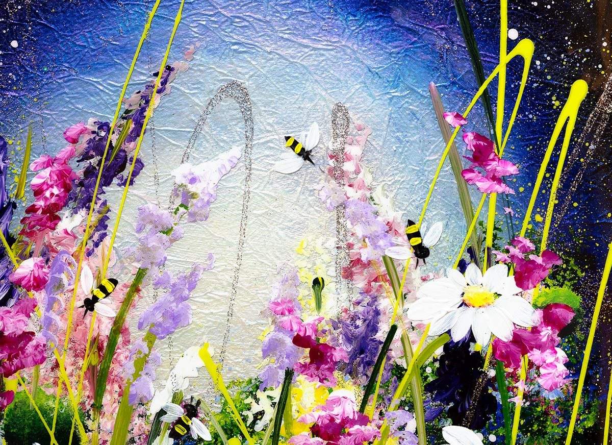Daisies in Summer - Original - SOLD by artist Rozanne Bell - Wyecliffe Galleries