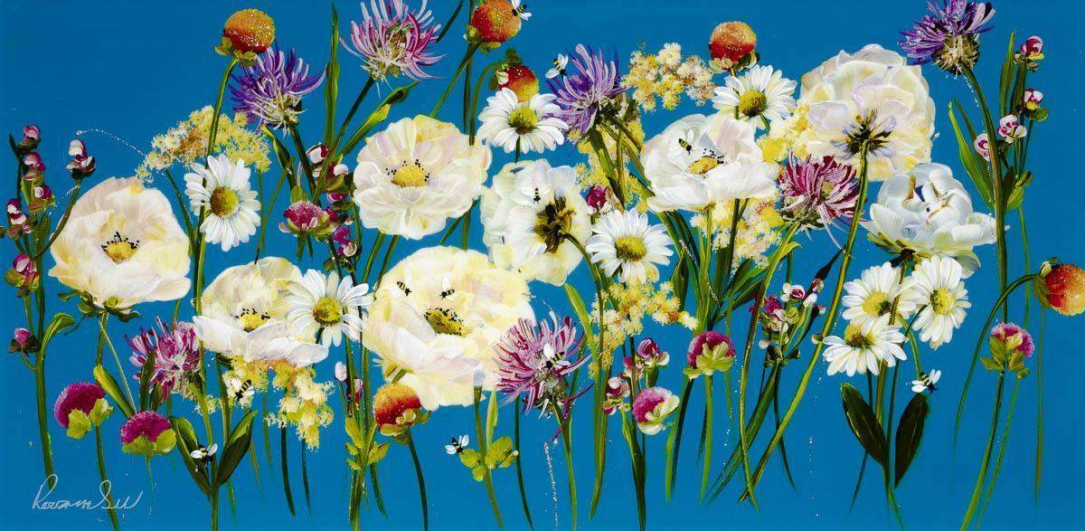 Daisy Delight - Original - SOLD by artist Rozanne Bell - Wyecliffe Galleries