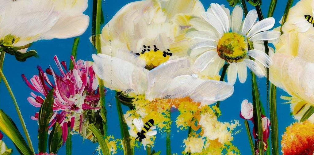 Daisy Delight - Original - SOLD by artist Rozanne Bell - Wyecliffe Galleries