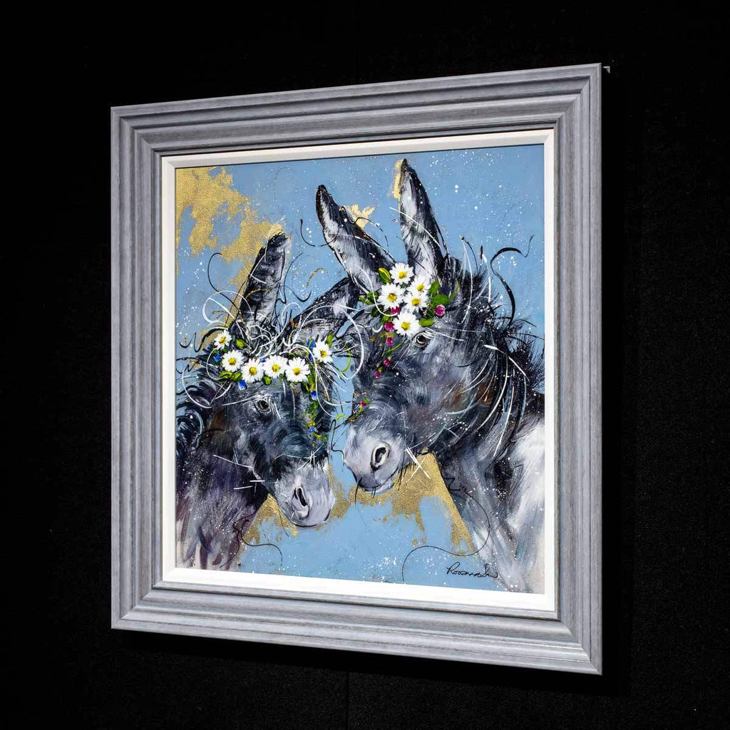 Daisy Duo - Original - SOLD by artist Rozanne Bell - Wyecliffe Galleries