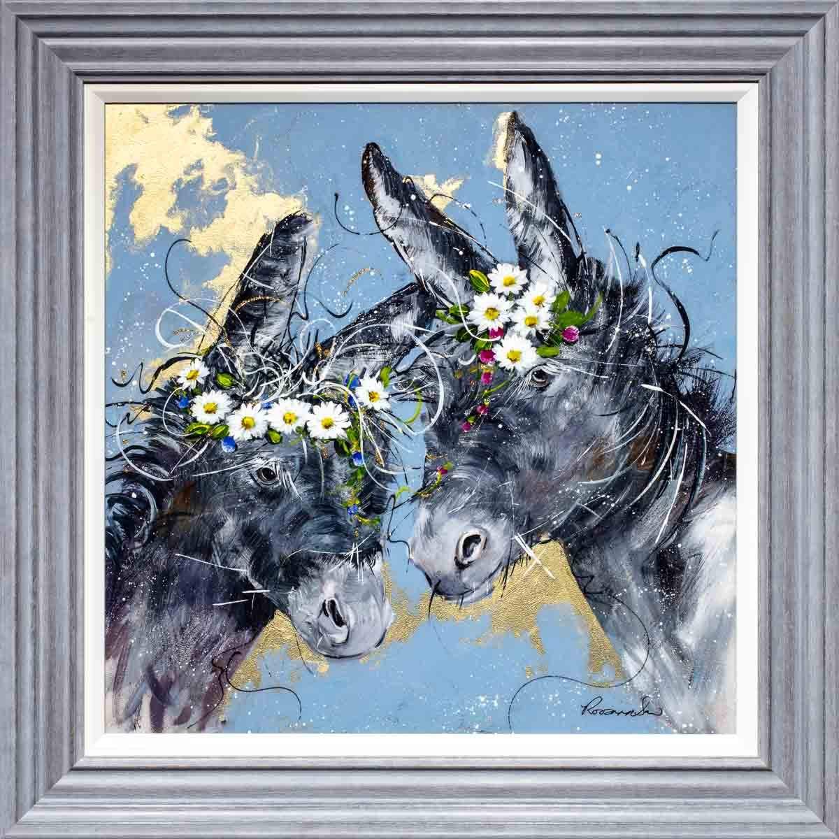 Daisy Duo - Original - SOLD by artist Rozanne Bell - Wyecliffe Galleries