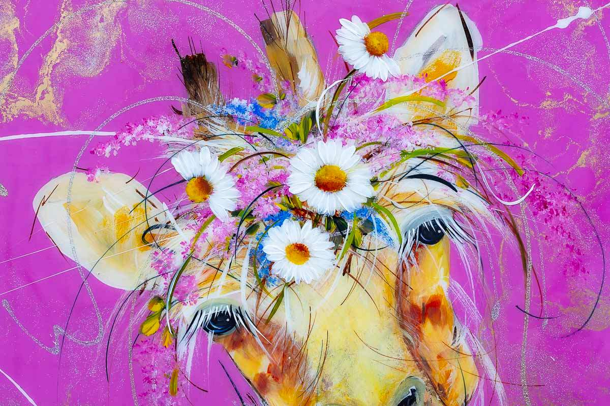 Daisy - Original - SOLD by artist Rozanne Bell - Wyecliffe Galleries