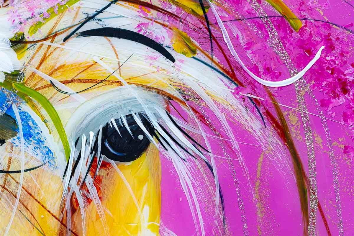 Daisy - Original - SOLD by artist Rozanne Bell - Wyecliffe Galleries