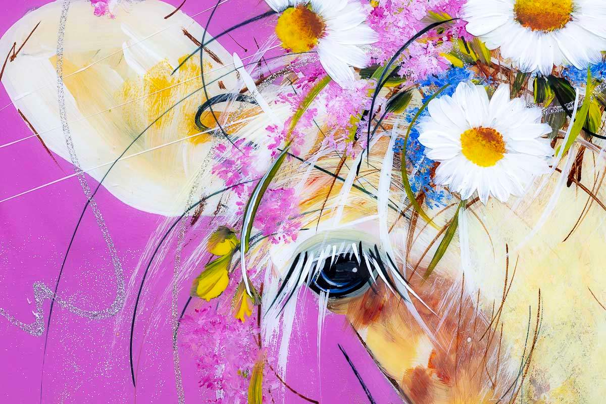 Daisy - Original - SOLD by artist Rozanne Bell - Wyecliffe Galleries