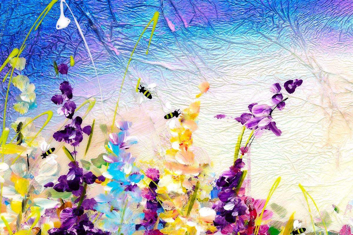 Daisy Path - Original - SOLD by artist Rozanne Bell - Wyecliffe Galleries