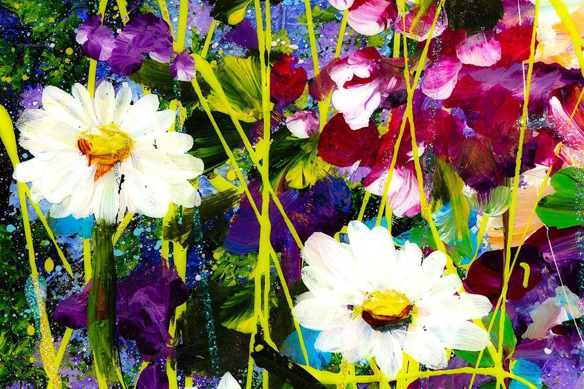 Daisy Path - Original - SOLD by artist Rozanne Bell - Wyecliffe Galleries