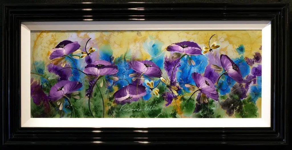 Dancing Dragonflies - SOLD by artist Rozanne Bell - Wyecliffe Galleries