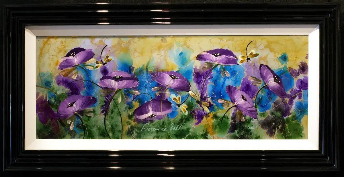 Dancing Dragonflies - SOLD by artist Rozanne Bell - Wyecliffe Galleries