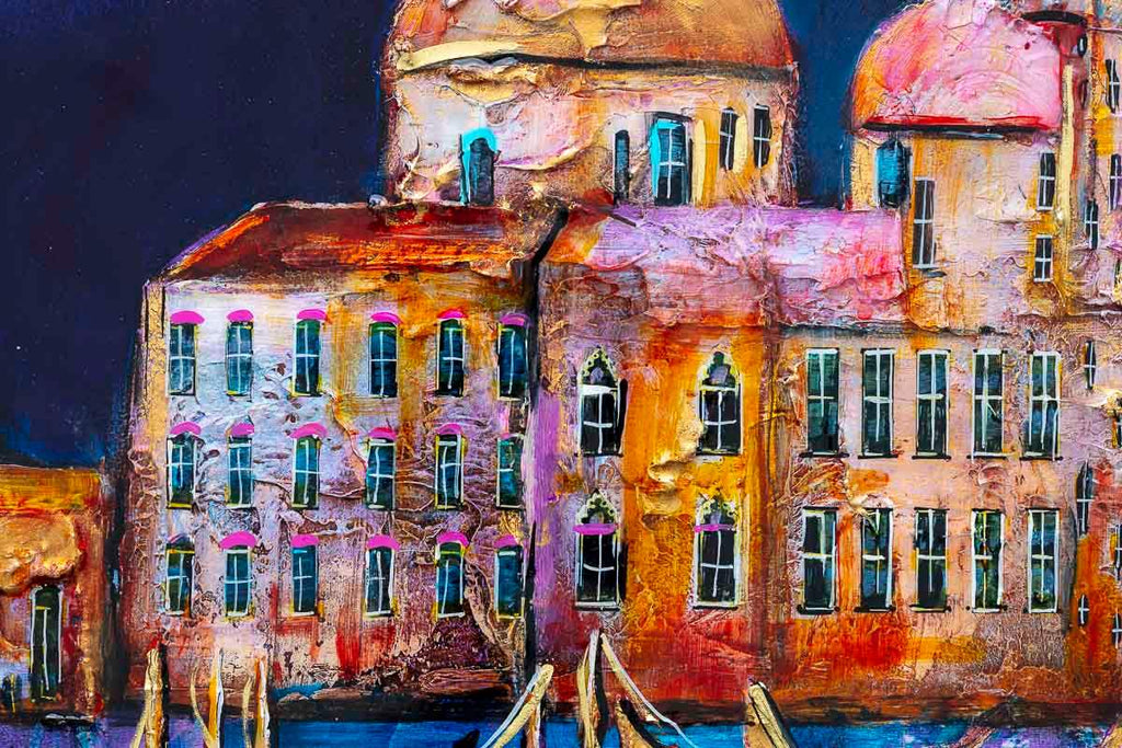 Dawn Over Venice - Original - SOLD by artist Rozanne Bell - Wyecliffe Galleries