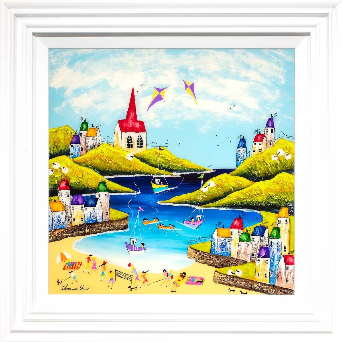 Day Sailing I - Original - SOLD by artist Rozanne Bell - Wyecliffe Galleries