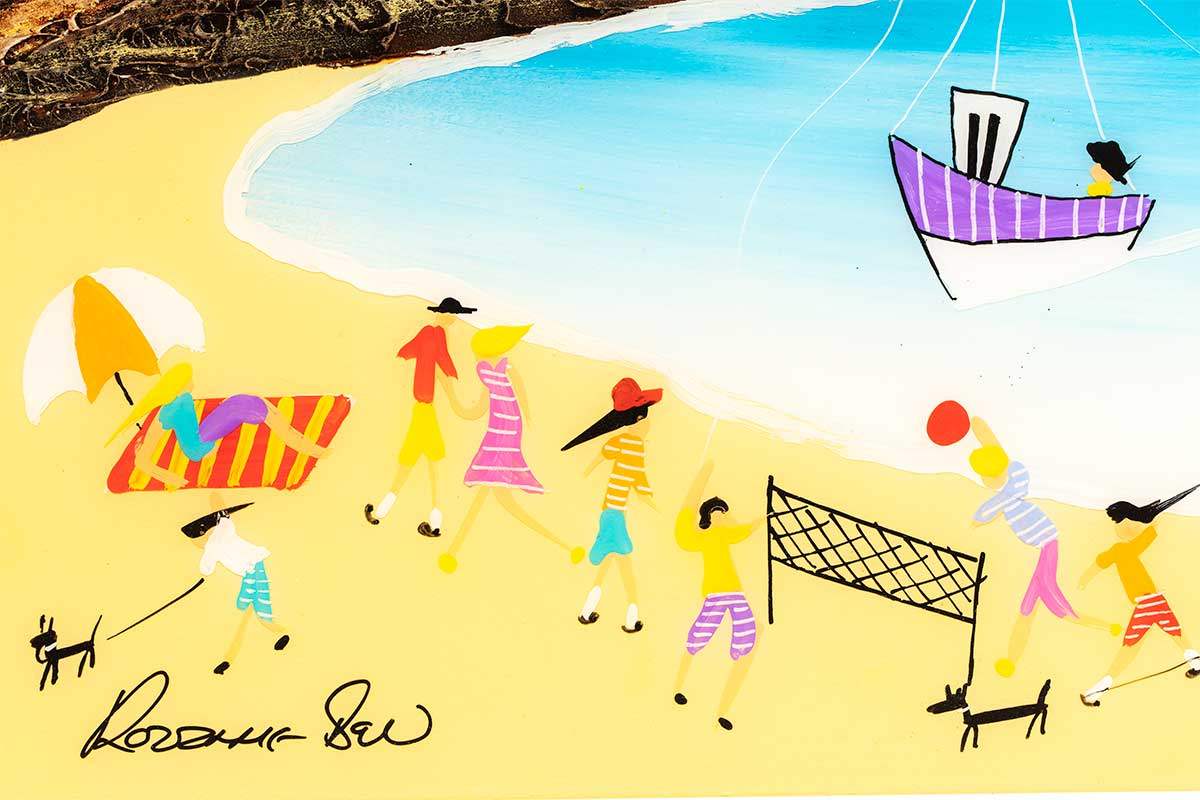 Day Sailing I - Original - SOLD by artist Rozanne Bell - Wyecliffe Galleries