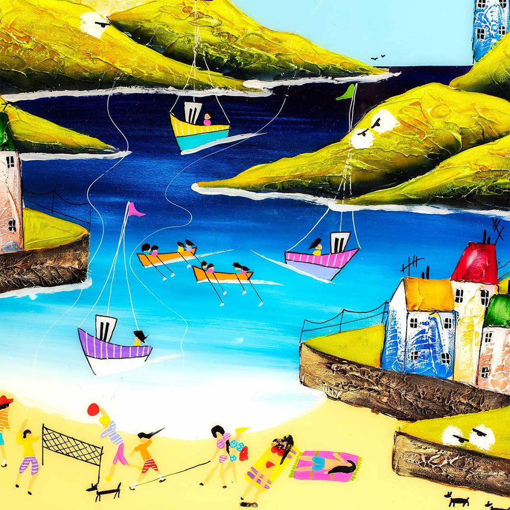 Day Sailing I - Original - SOLD by artist Rozanne Bell - Wyecliffe Galleries