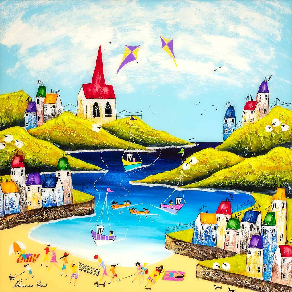 Day Sailing I - Original - SOLD by artist Rozanne Bell - Wyecliffe Galleries