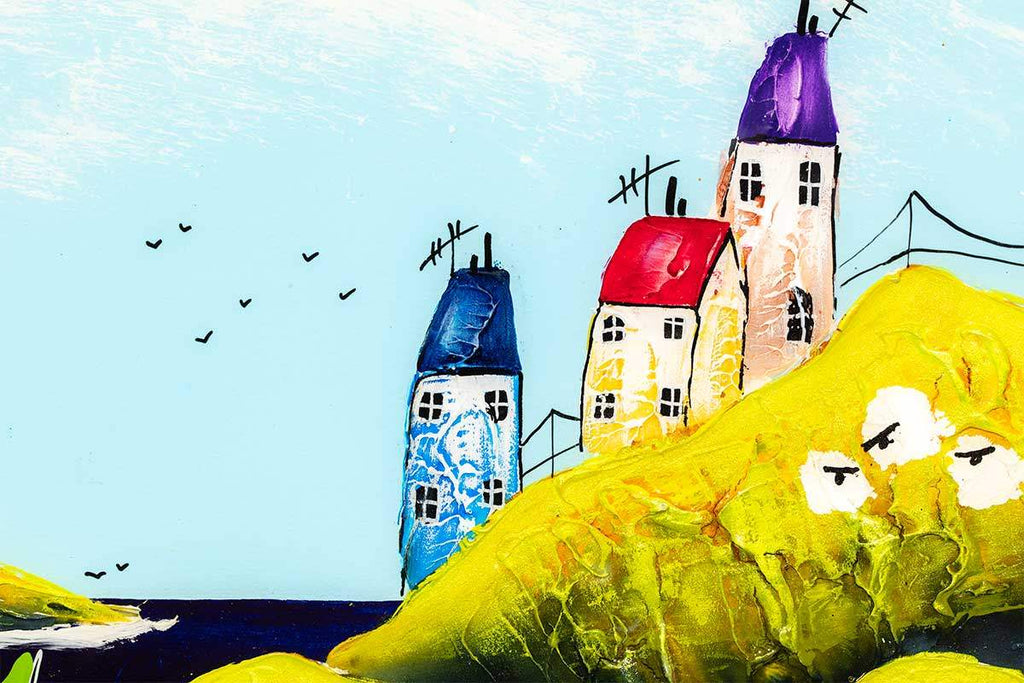 Day Sailing I - Original - SOLD by artist Rozanne Bell - Wyecliffe Galleries