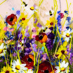 Delicate Daisies - Original - SOLD by artist Rozanne Bell - Wyecliffe Galleries