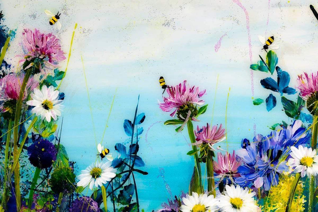 Delightful Daisies - Original - SOLD by artist Rozanne Bell - Wyecliffe Galleries