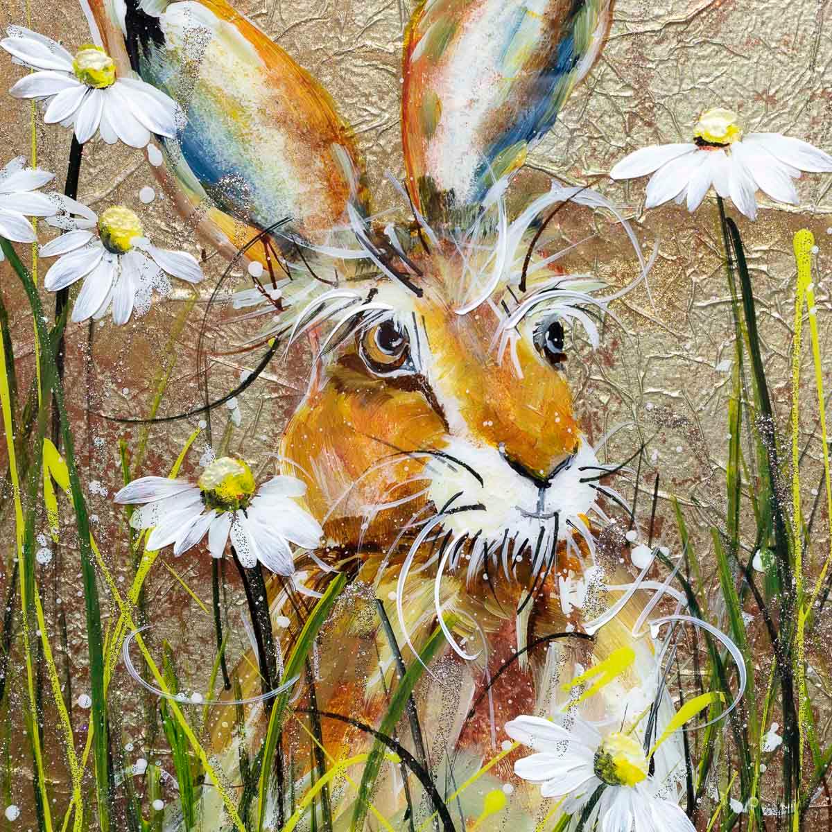 Dexter Daisy - Original - SOLD by artist Rozanne Bell - Wyecliffe Galleries