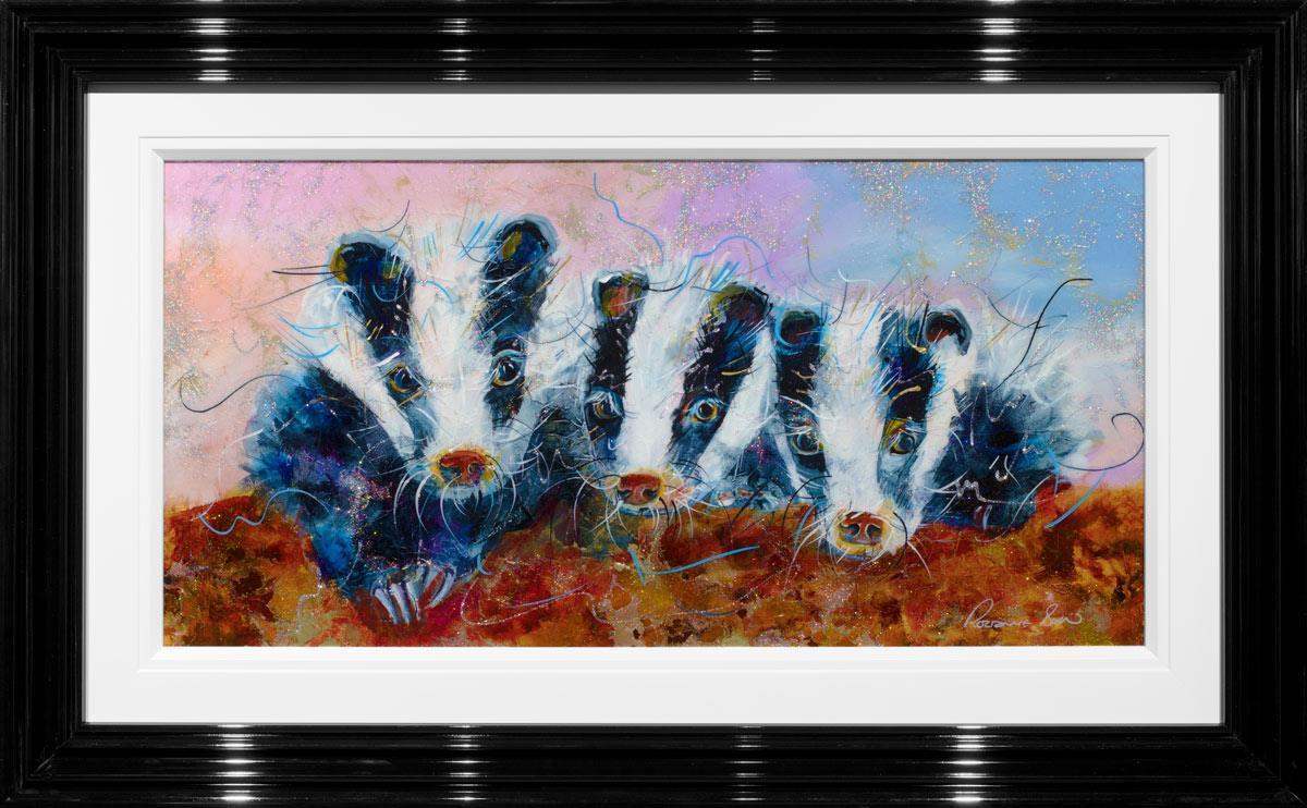 Don't Badger Us - Original - SOLD by artist Rozanne Bell - Wyecliffe Galleries