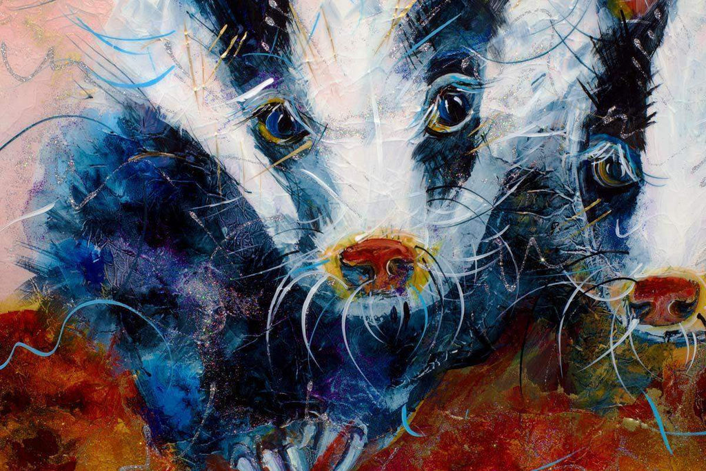 Don't Badger Us - Original - SOLD by artist Rozanne Bell - Wyecliffe Galleries