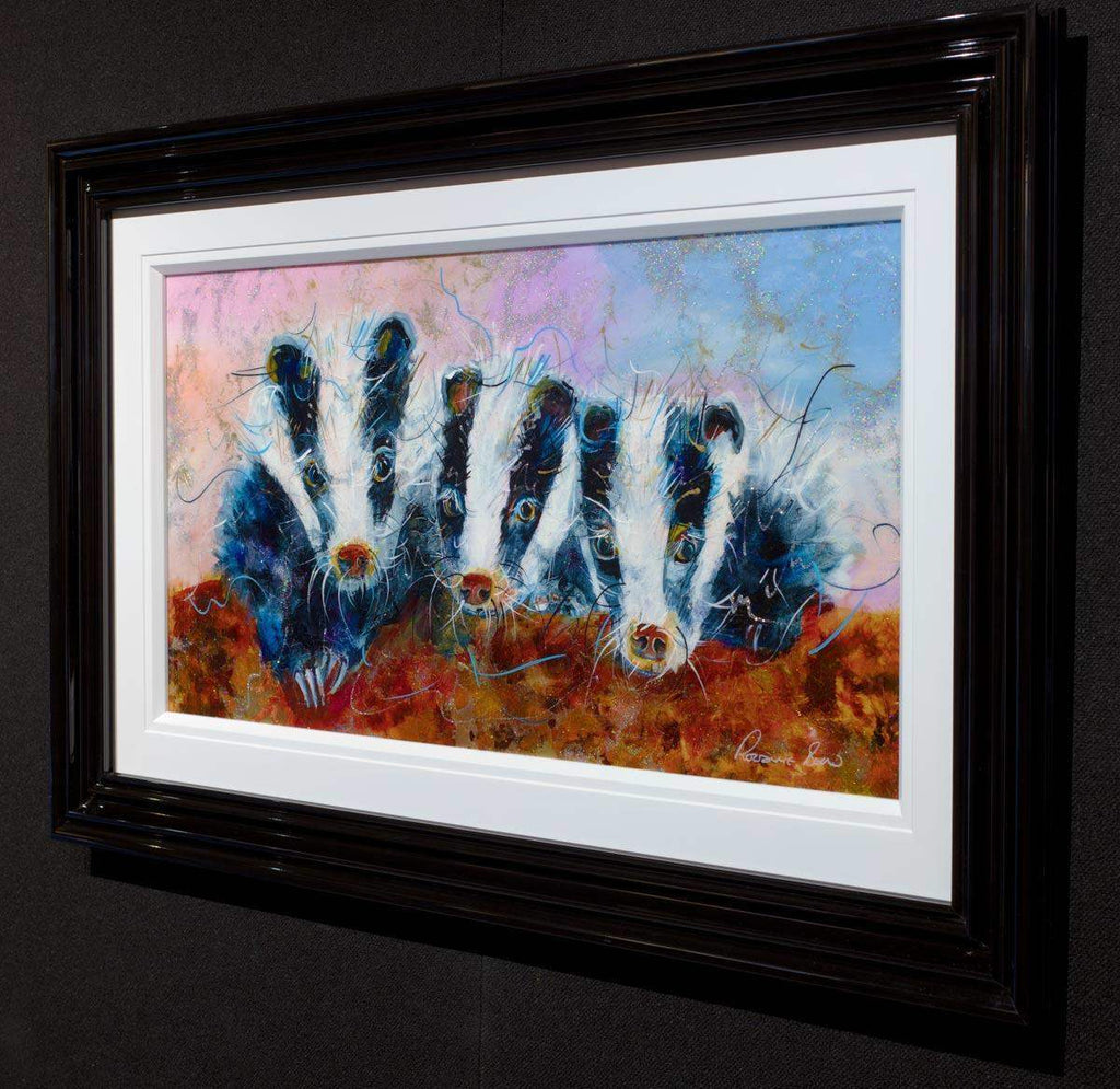 Don't Badger Us - Original - SOLD by artist Rozanne Bell - Wyecliffe Galleries