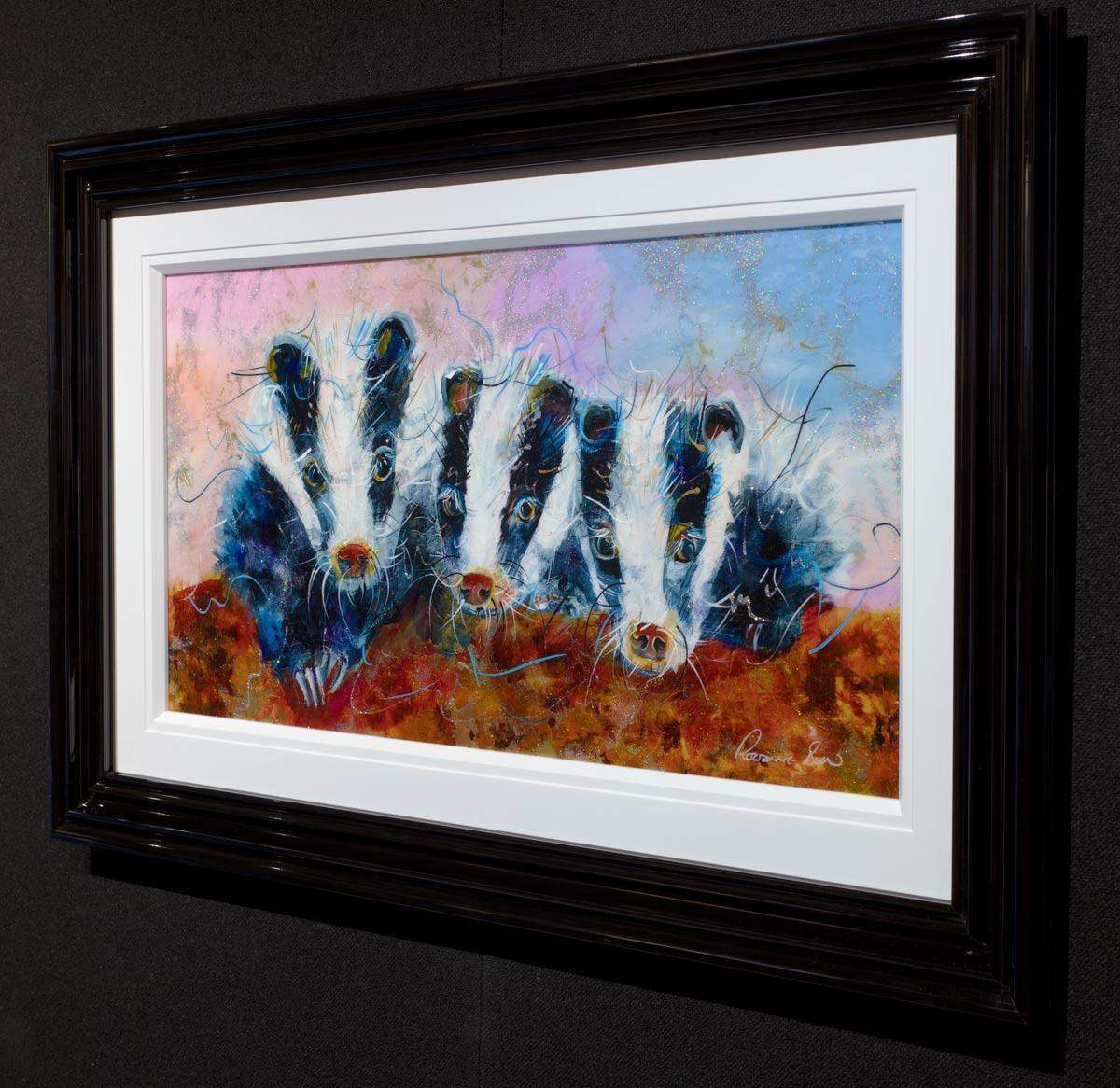 Don't Badger Us - Original - SOLD by artist Rozanne Bell - Wyecliffe Galleries