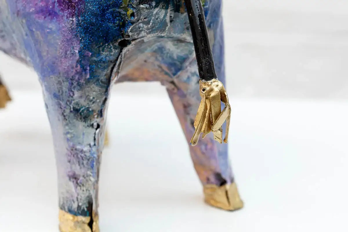 Delphine - Original Sculpture - SOLD by artist Rozanne Bell - Wyecliffe Galleries