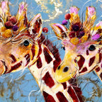 Double the Trouble - Original - SOLD by artist Rozanne Bell - Wyecliffe Galleries