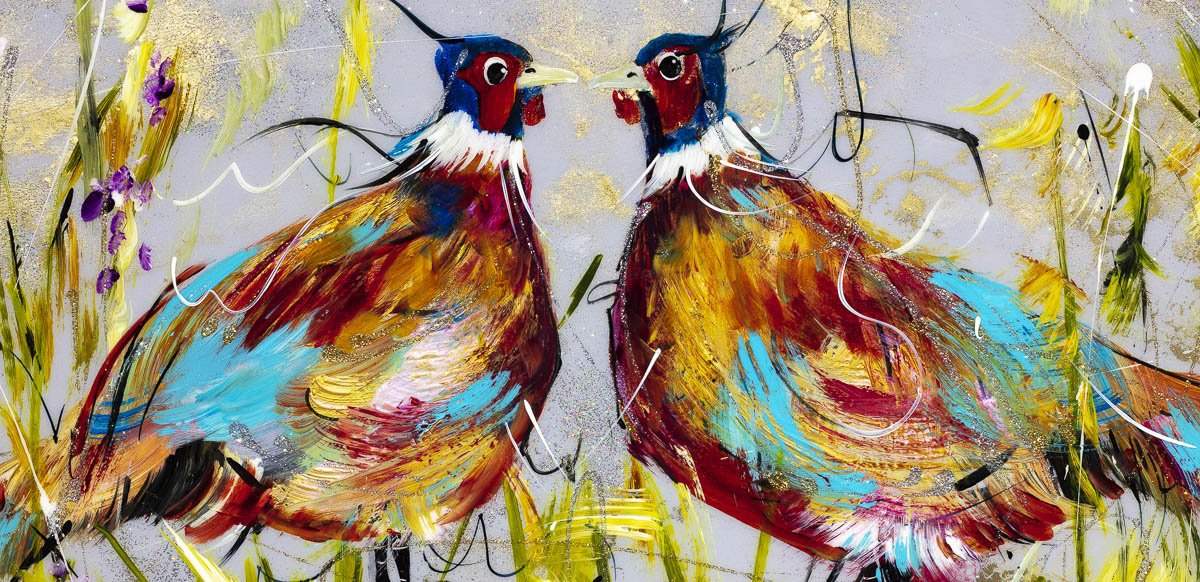 Double The Trouble - Original - SOLD by artist Rozanne Bell - Wyecliffe Galleries