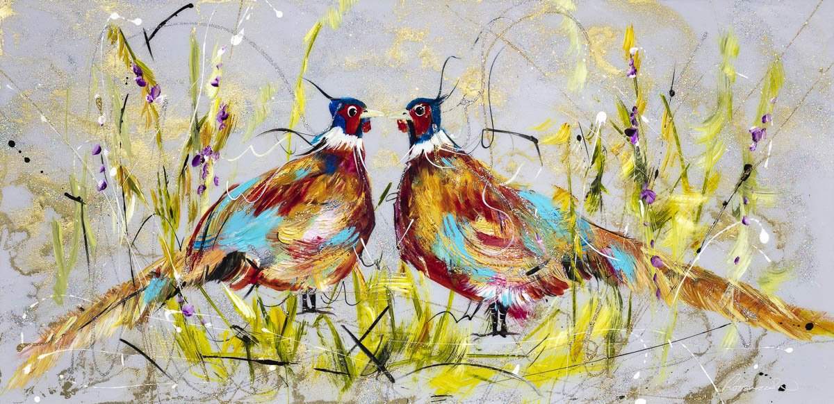 Double The Trouble - Original - SOLD by artist Rozanne Bell - Wyecliffe Galleries