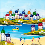 Down by the Beach - Original - SOLD by artist Rozanne Bell - Wyecliffe Galleries