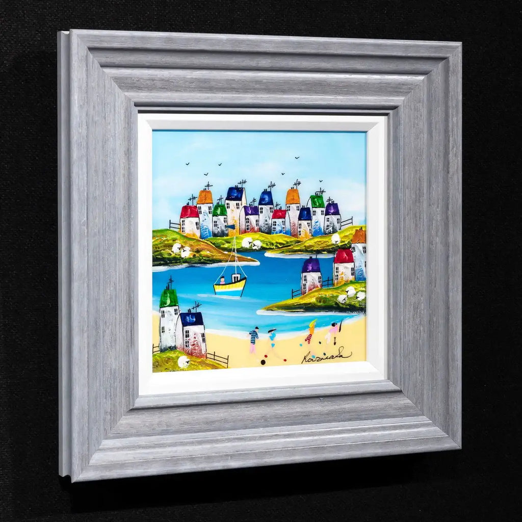 Down by the Beach - Original - SOLD by artist Rozanne Bell - Wyecliffe Galleries