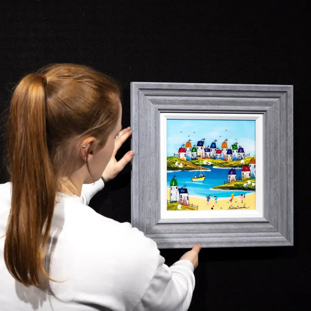 Down by the Beach - Original - SOLD by artist Rozanne Bell - Wyecliffe Galleries