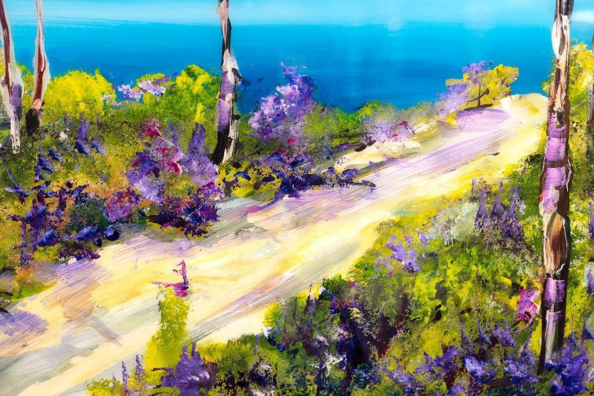 Down by the Sea - Original - SOLD by artist Rozanne Bell - Wyecliffe Galleries