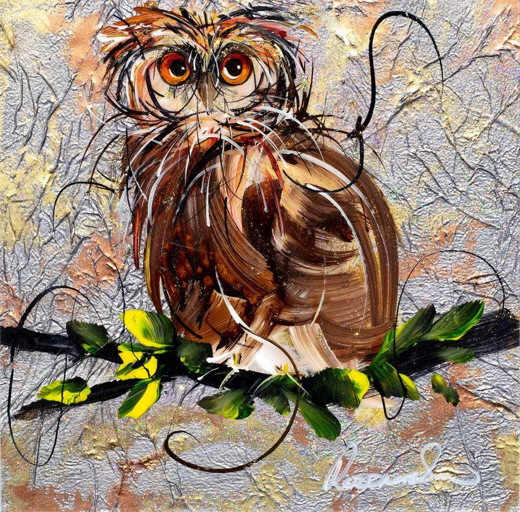 Dr. Whoo - Original - SOLD by artist Rozanne Bell - Wyecliffe Galleries