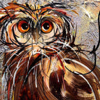 Dr. Whoo - Original - SOLD by artist Rozanne Bell - Wyecliffe Galleries