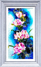 Dragonflies and Blossom - Original by artist Rozanne Bell - Wyecliffe Galleries