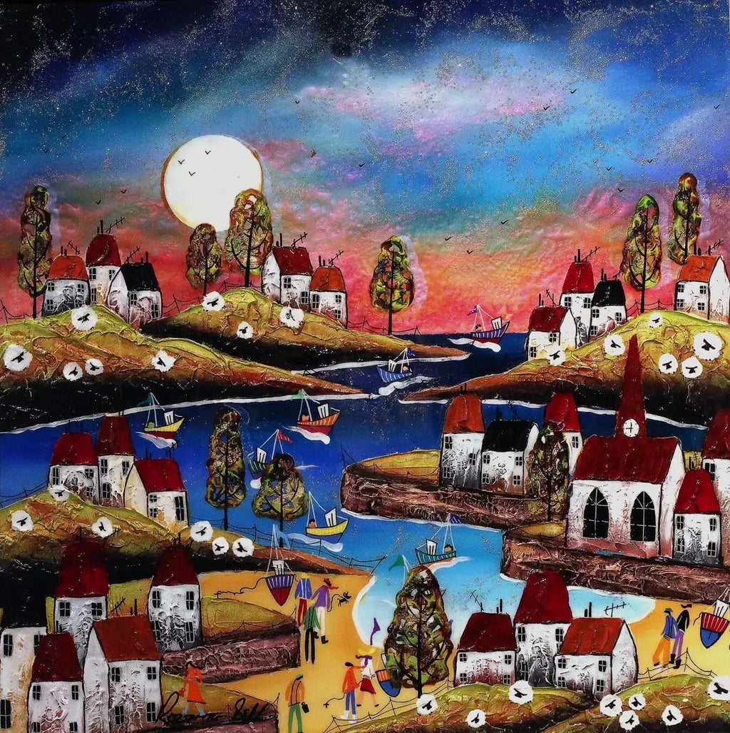 Dramatic Sky I - SOLD by artist Rozanne Bell - Wyecliffe Galleries