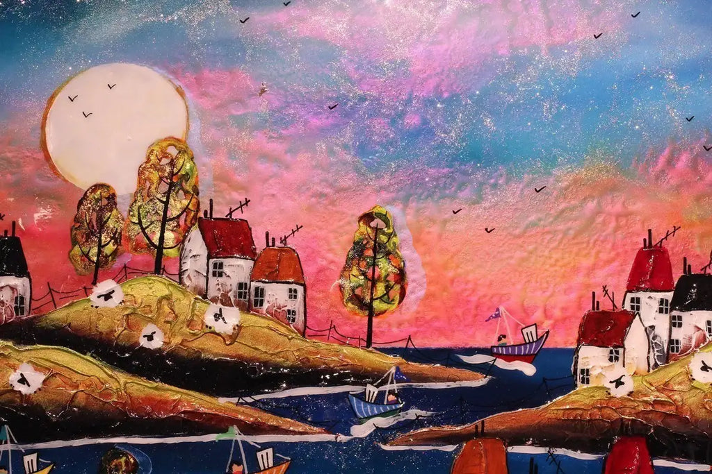 Dramatic Sky I - SOLD by artist Rozanne Bell - Wyecliffe Galleries