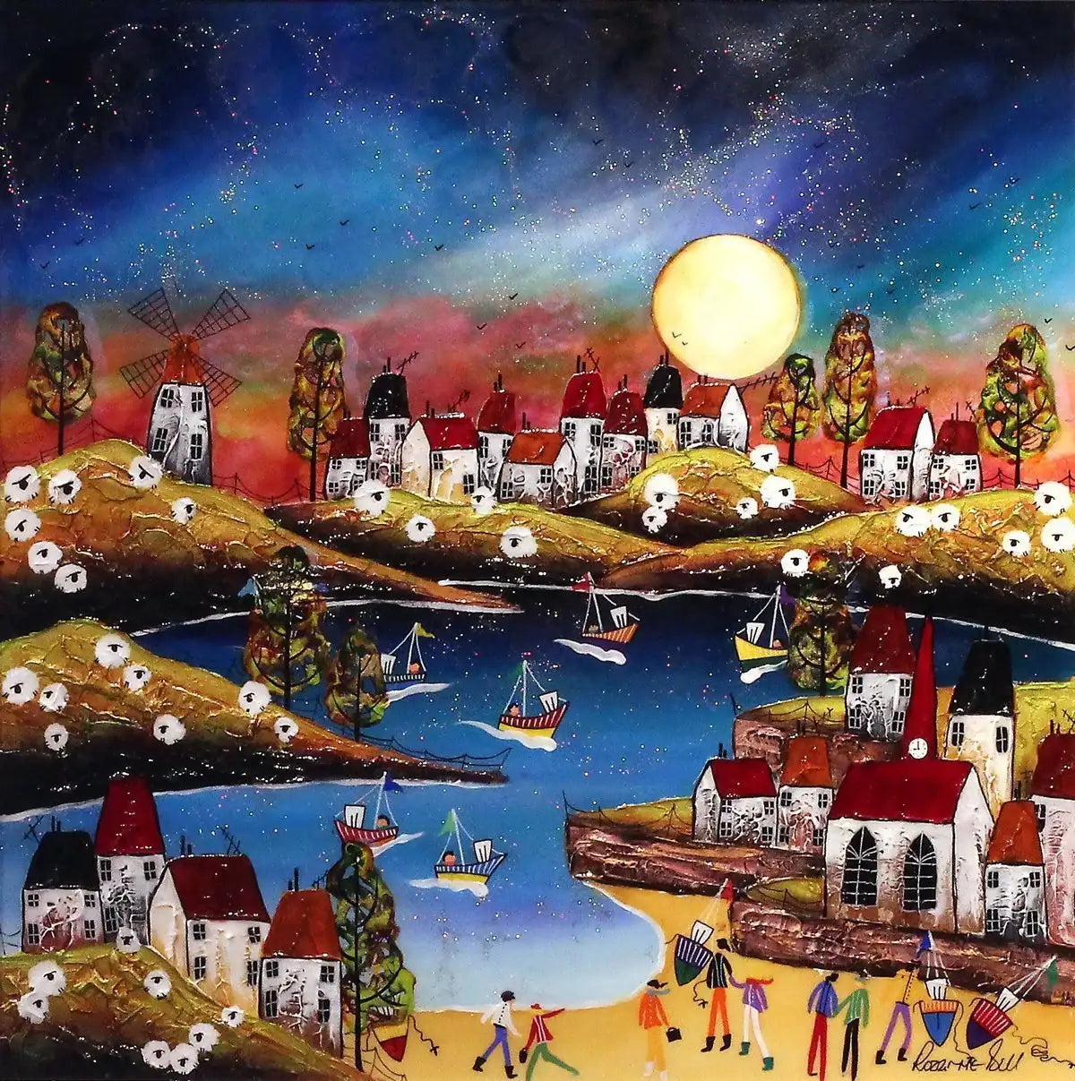 Dramatic Sky II - SOLD by artist Rozanne Bell - Wyecliffe Galleries